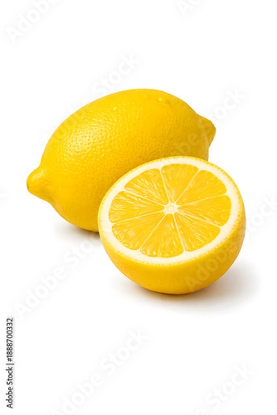 Obraz lemon isolated on white background