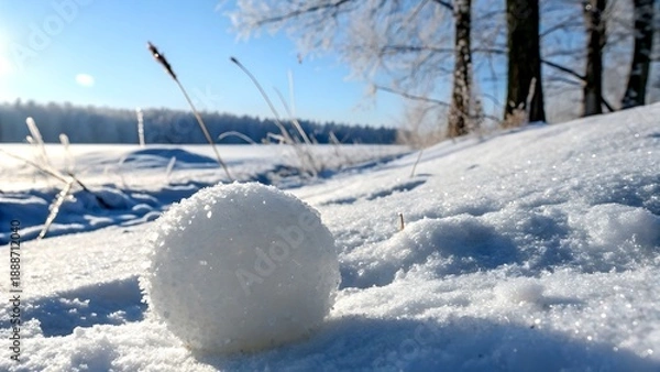 Obraz snow covered trees in winter