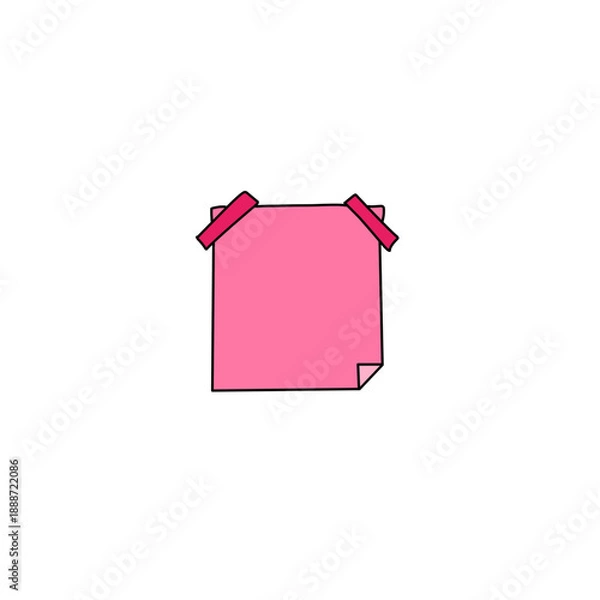 Obraz Doodle paper note