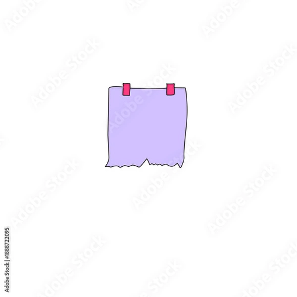 Obraz Doodle paper note