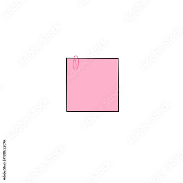 Obraz Doodle paper note