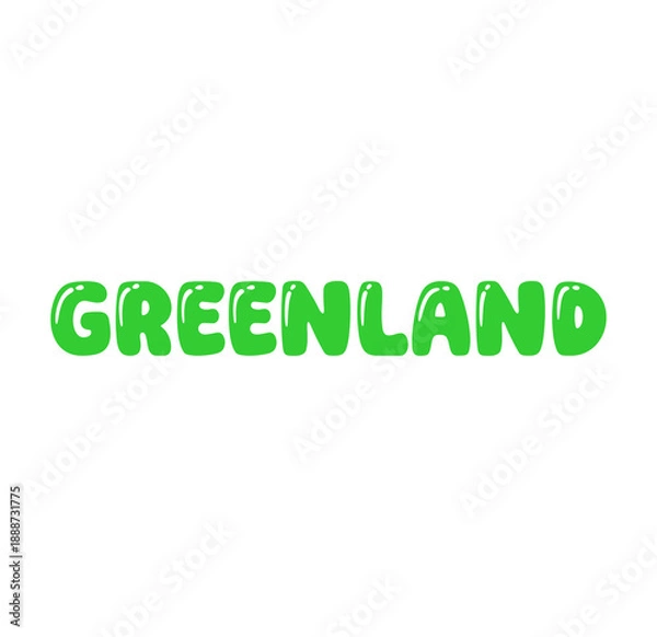 Obraz greenland text