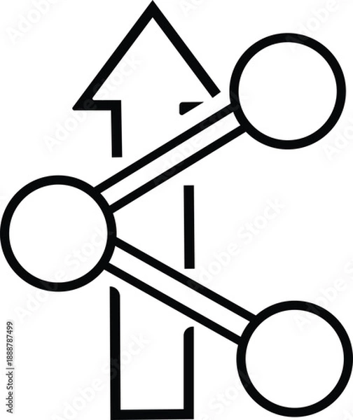 Obraz Simple Share Icon Vector Illustration