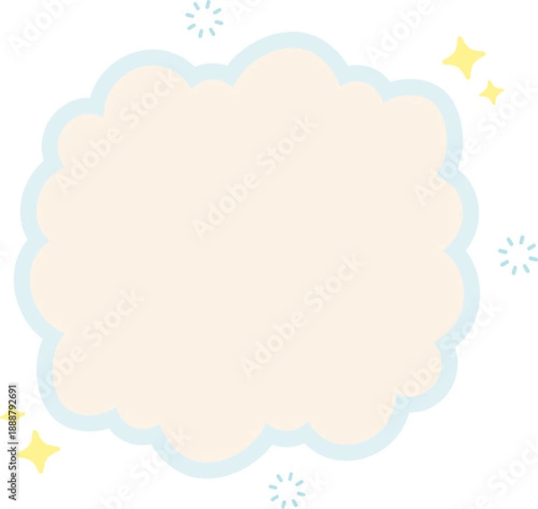 Fototapeta Cloud Text Box Graphic