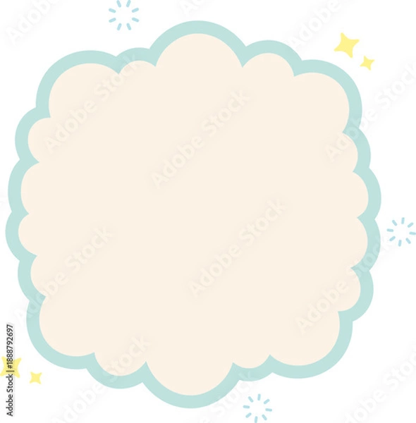 Fototapeta Cloud Text Box Graphic