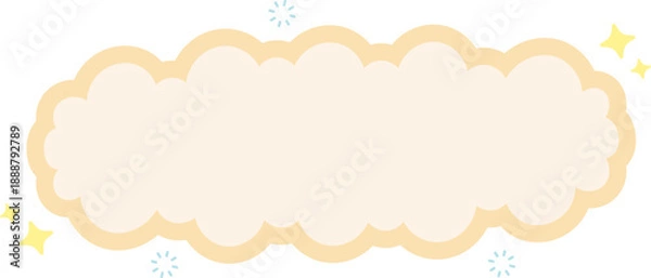 Fototapeta Cloud Text Box Graphic