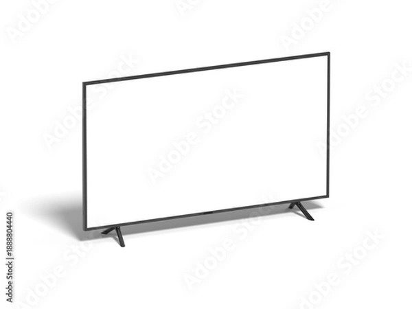 Obraz Smart TV Blank Screen 3d Render Isolated White for Mockup 2