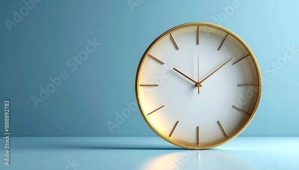 Fototapeta wall clock on white background