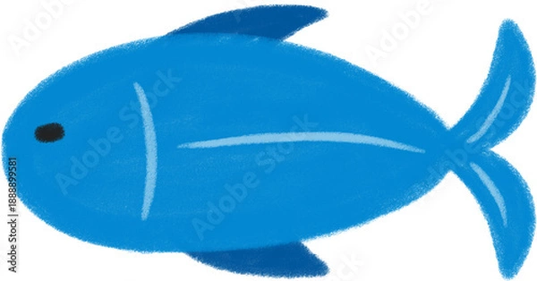 Obraz 파란 물고기