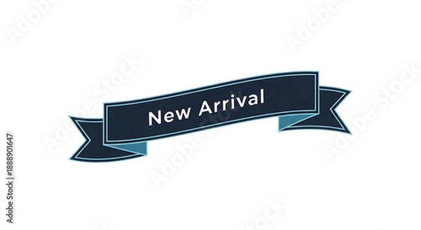 Obraz New arrival label isolated on transparent background