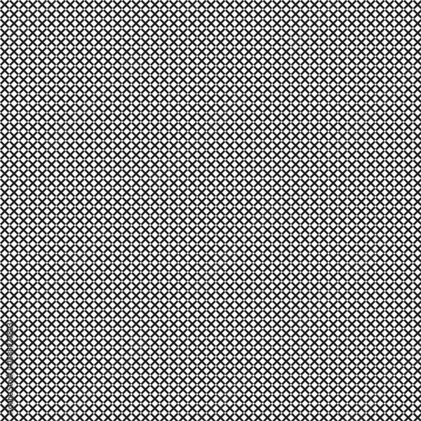 Obraz Seamless monochrome geometric grid pattern with intricate cross-like elements creating a uniform texture Vector