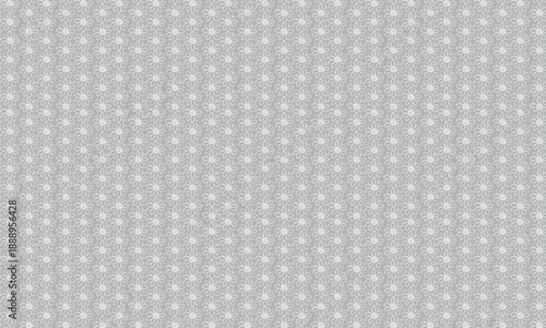 Obraz White flowers on gray background pattern