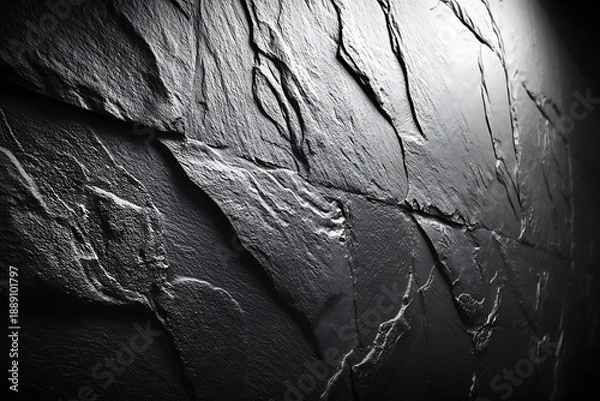 Fototapeta Dark Perspective Rock Wall