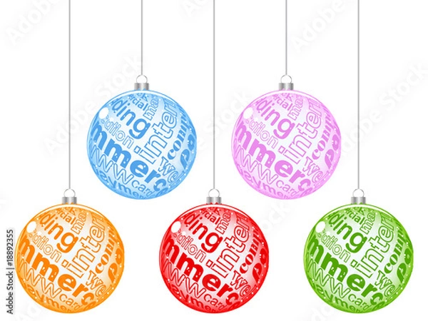 Fototapeta christmas globe vector illustration