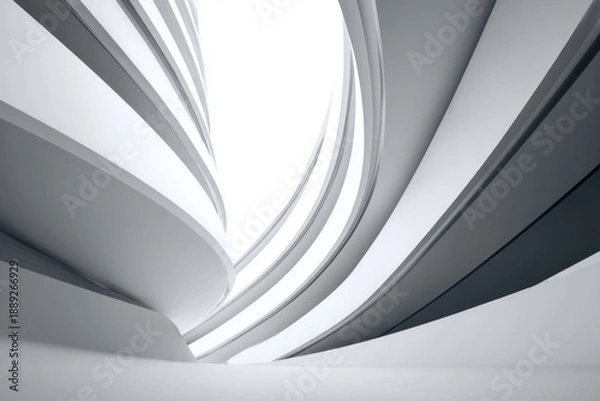 Obraz Abstract White Architecture Background Design 