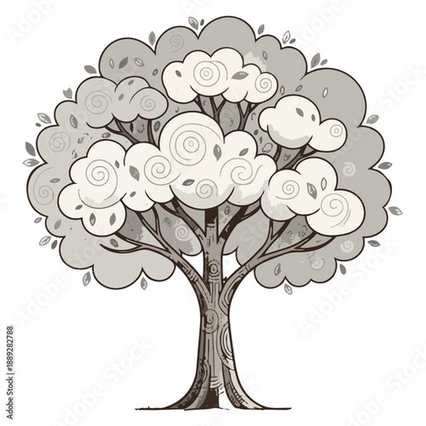 Fototapeta vector tree 