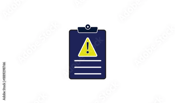 Obraz Risk assessment icon vector