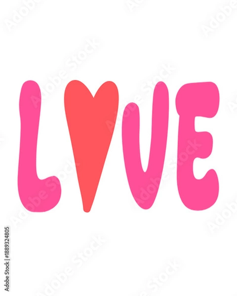 Obraz LOVE transparent