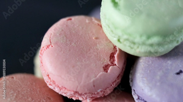 Fototapeta macarons en gros-plan