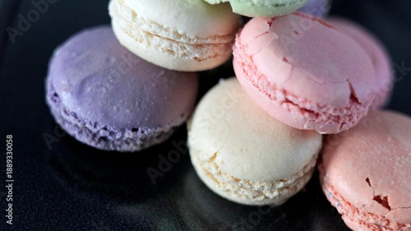 Fototapeta présentation de macarons