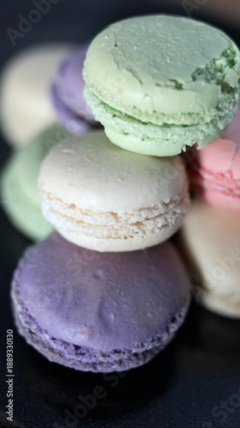Fototapeta macarons empilés