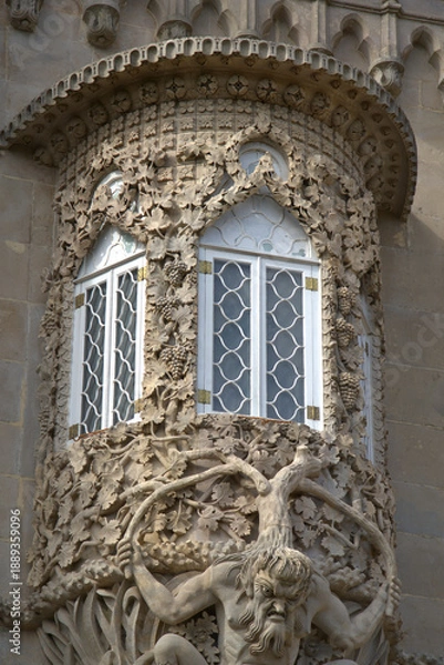 Obraz Gothic art around a window