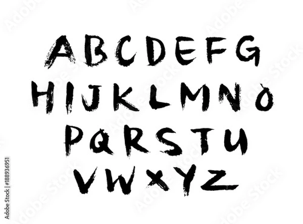 Fototapeta 벡터 문자 / 손으로 쓴 글씨체