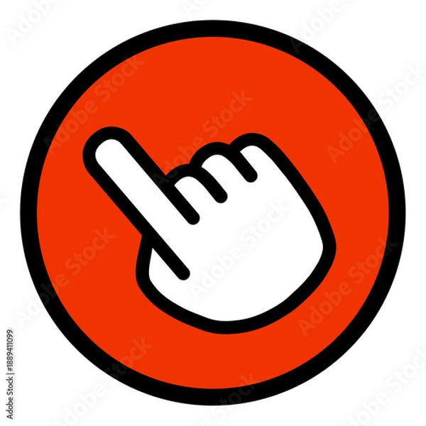 Obraz 指さし　チェック　アイコン　タッチ　注目