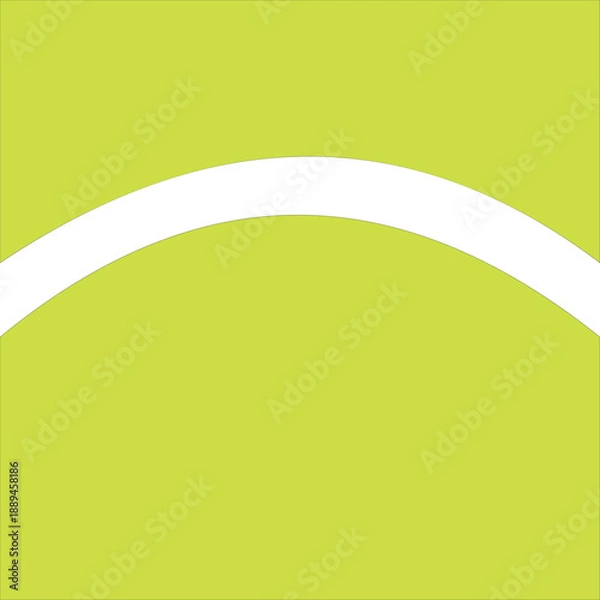 Obraz Abstract white curve on lime green background simple design vector