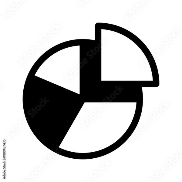 Obraz Chart Icon Vector Symbol Design Illustration