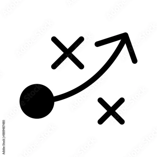 Obraz Strategy Icon Vector Symbol Design Illustration