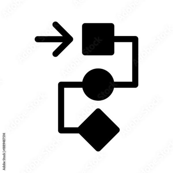 Obraz Process Icon Vector Symbol Design Illustration