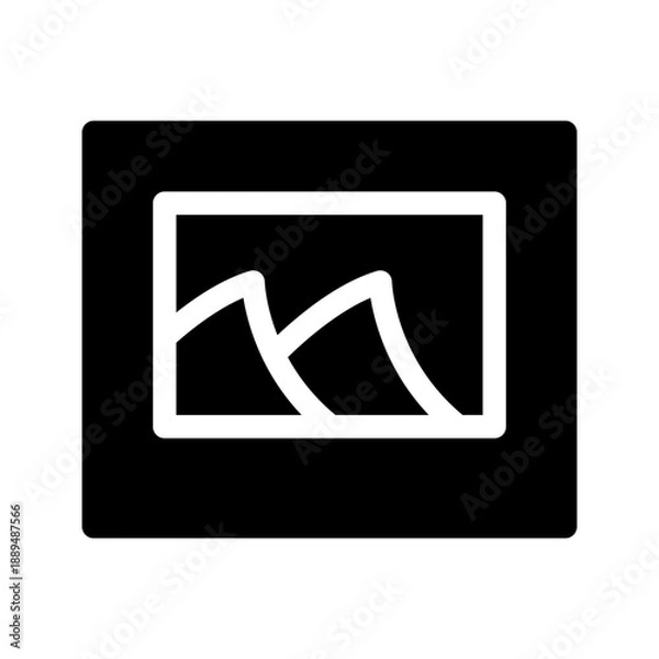 Obraz Picture Icon Vector Symbol Design Illustration