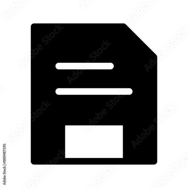 Obraz Floppy Disk Icon Vector Symbol Design Illustration