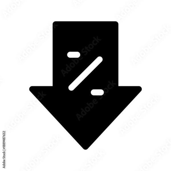 Obraz Discount Icon Vector Symbol Design Illustration