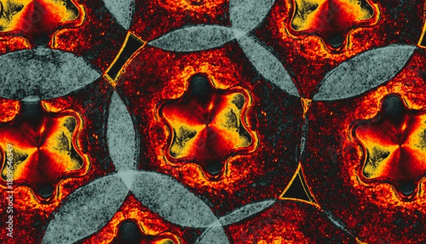 Obraz fire in the fireplace