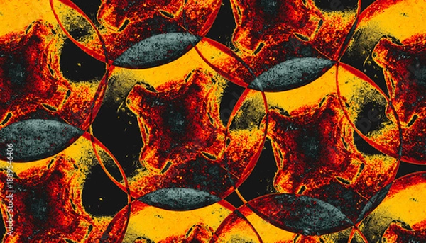 Obraz fire in the fireplace