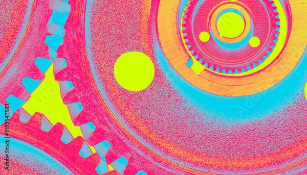 Obraz abstract colorful background with circles