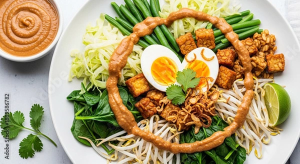 Obraz Authentic Indonesian Gado-Gado Salad