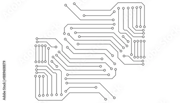 Obraz High-Tech Abstract Circuitry Texture.