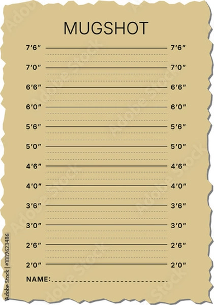 Obraz Vintage mugshot background 