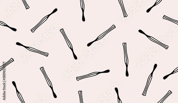 Fototapeta Cute matches pattern background vector design