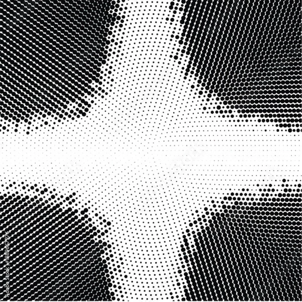 Fototapeta Grunge halftone dots pattern texture background
