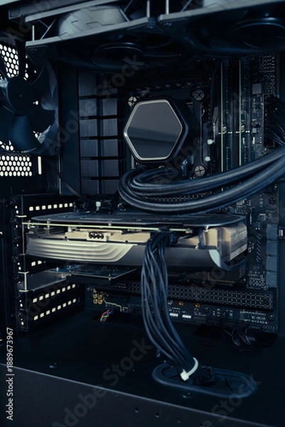 Obraz デスクトップパソコンの内部　テクノロジー