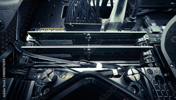 Obraz デスクトップパソコンの内部　テクノロジー