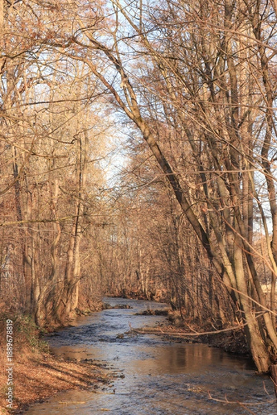 Obraz Winterliches Geratal bei Plaue (Thüringer Wald)
