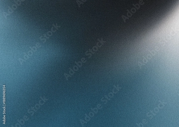 Obraz 光と影のある青系ノイズ入りグラデーション背景