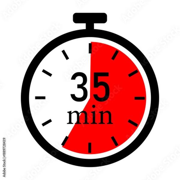 Obraz Time running out on 35-minute countdown timer