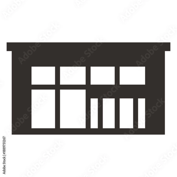 Obraz Modern storefront icon