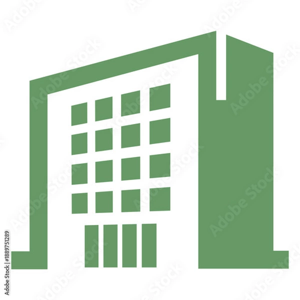 Obraz Green Building Icon